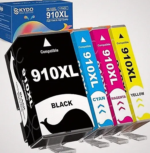 910XL 910 Ink Cartridges Combo Pack Compatible for HP 910 XL Printers Officejet