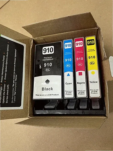 910XL Ink Cartridges for OfficeJet 8000 Series - High Yield (4 Colors)