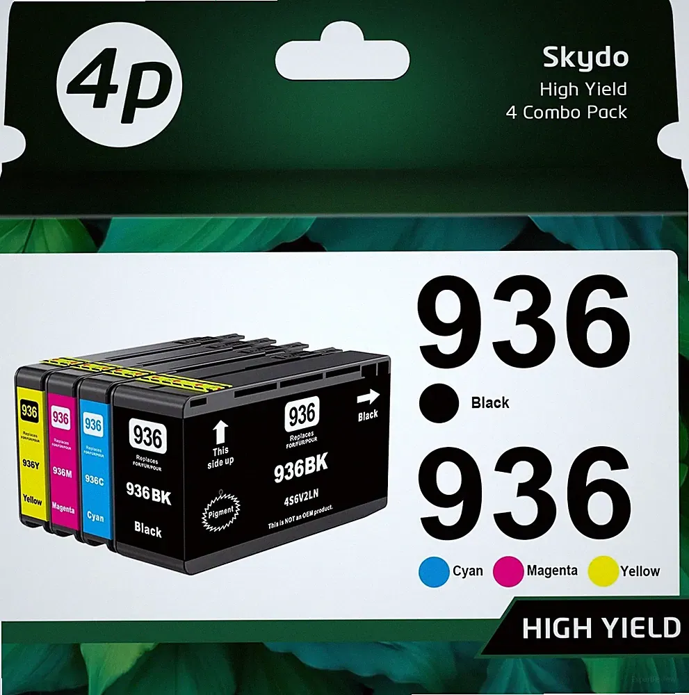 936XL 936 Ink Cartridges Combo Pack Replacement For HP Ink 936XL Black And 936 C