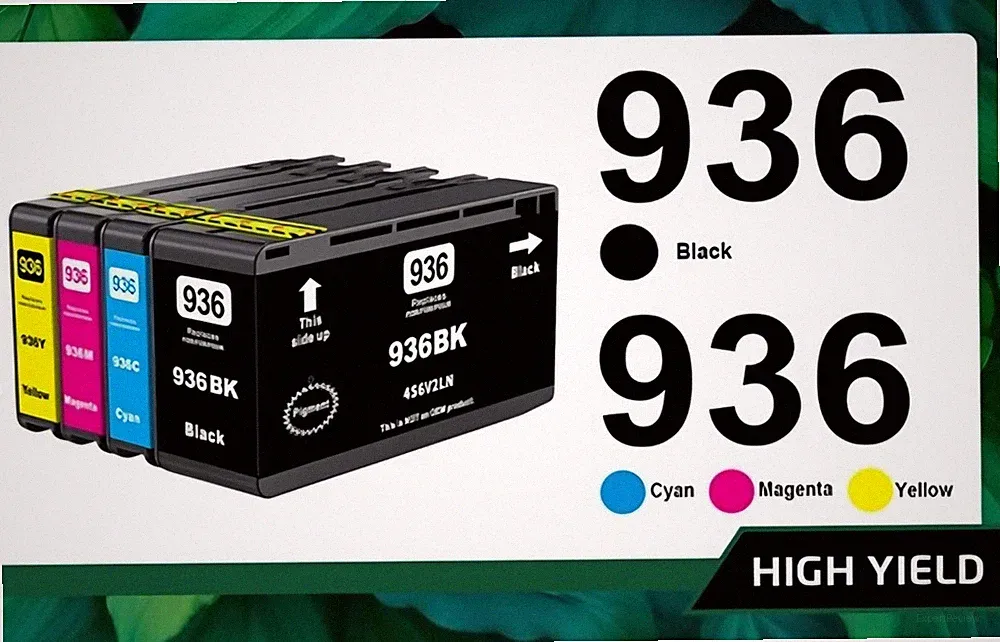 Skydo HP OfficeJet Pro 936 Ink Cartidge Black, Magenta, Yellow & Cyan